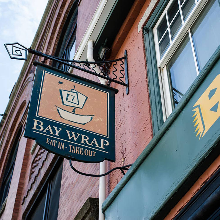 the bay wrap restaurant in belfast maine
